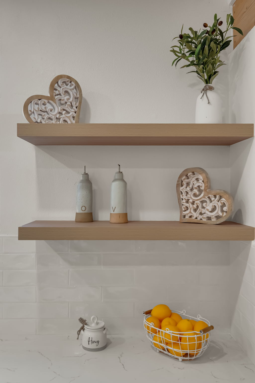 Eating nook adjacent to kitchen